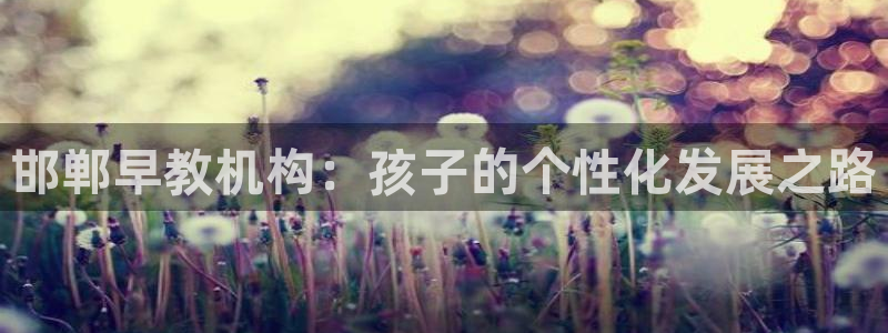 威九国际女演员名单介绍：邯郸早教机构：孩子的个性化发展之路