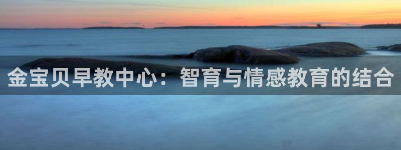 威九国际海域：金宝贝早教中心：智育与情感教育的结合