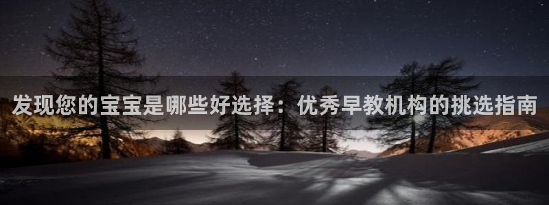 威九国际清砖码头怎么样：发现您的宝宝是哪些好选择：优秀早教机构的挑选指南