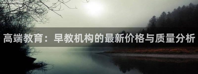 威九国际v96bet官网版：高端教育：早教机构的最新价格与质量分析