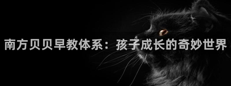 威九国际正规吗:南方贝贝早教体系:孩子成长的奇妙世界