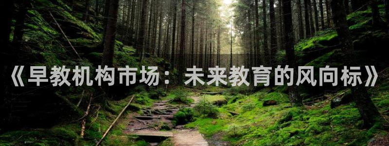 威九国际客服电话人工服务:《早教机构市场:未来教育的风向标》