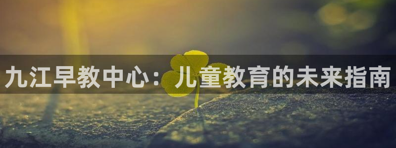 威九国际网站经常打不开网页：九江早教中心：儿童教育的未来指南