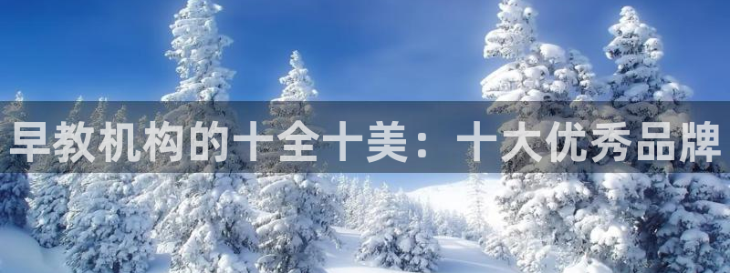 威九国际app:早教机构的十全十美:十大优秀品牌