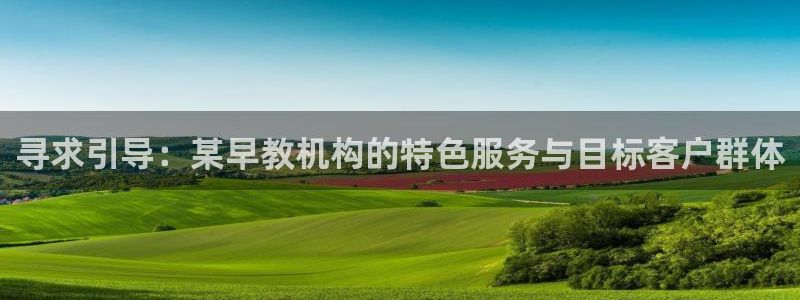 威九国际app网站:寻求引导:某早教机构的特色服务与目标客户群体