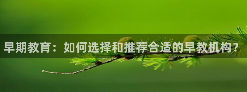 威九国际小广告:早期教育:如何选择和推荐合适的早教机构?