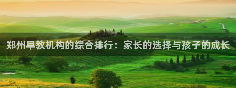 威九国际官网登录入口下载：郑州早教机构的综合排行：家长的选择与孩子的成长