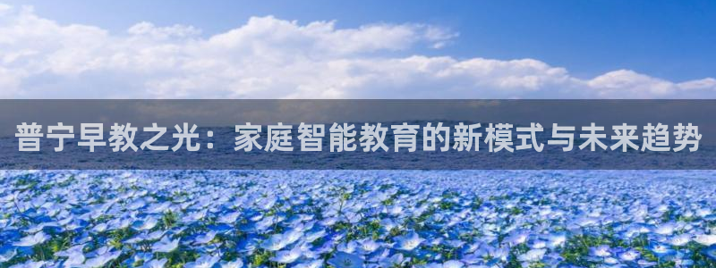 威九国际免费网络站：普宁早教之光：家庭智能教育的新模式与未来趋势