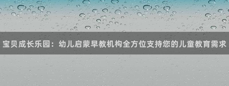威九国际官网版下载：宝贝成长乐园：幼儿启蒙早教机构全方位支持您的儿童教育需求