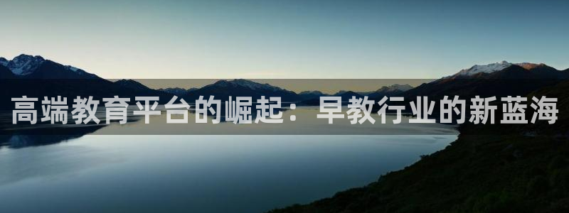 威九国际娜娜:高端教育平台的崛起:早教行业的新蓝海