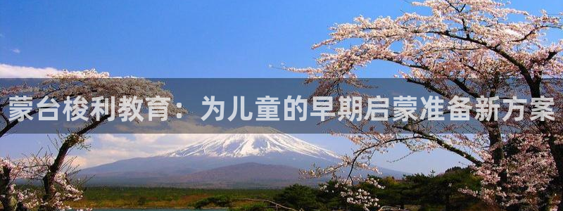 威九国际78map.p:蒙台梭利教育:为儿童的早期启蒙准备新方案