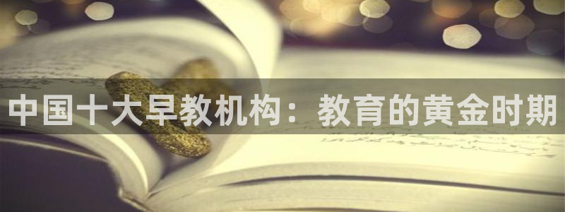 威九国际网站影视:中国十大早教机构:教育的黄金时期